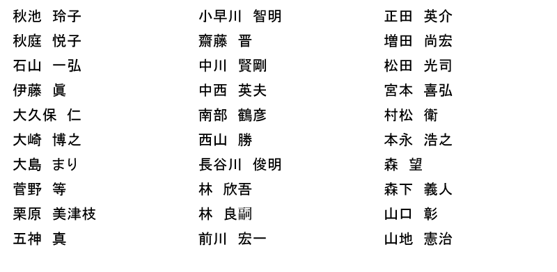 評議員会名簿　電力中央研究所