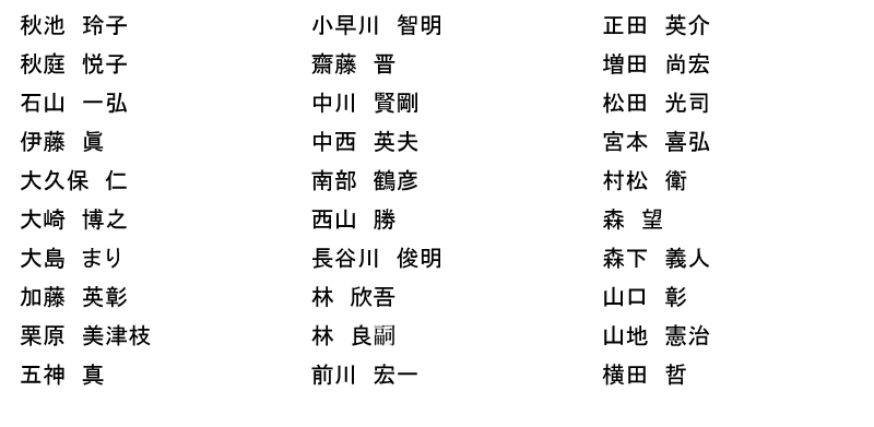評議員会名簿　電力中央研究所